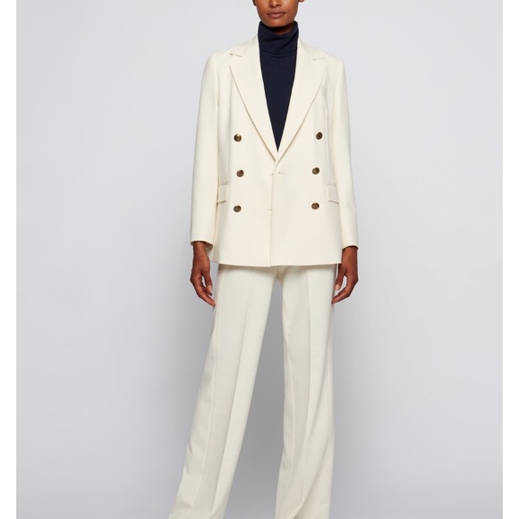 Hugo Boss Jackets & Blazers - HUGO BOSS!!! DOUBLE-BREASTED RELAXED-FIT JACKET WITH MONOGRAM BUTTONS